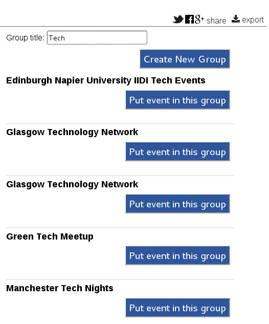 Recuring Event Not In Group